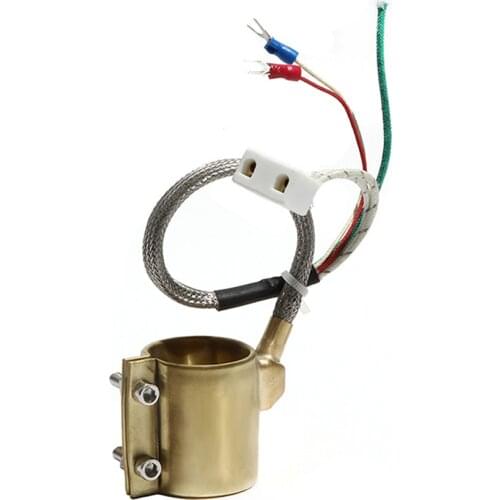 38mm Inner Diameter 30~50mm Height Brass Band Heater 110V/220V/380V 160W/220W/270W Electric Heating Ring for Extruder