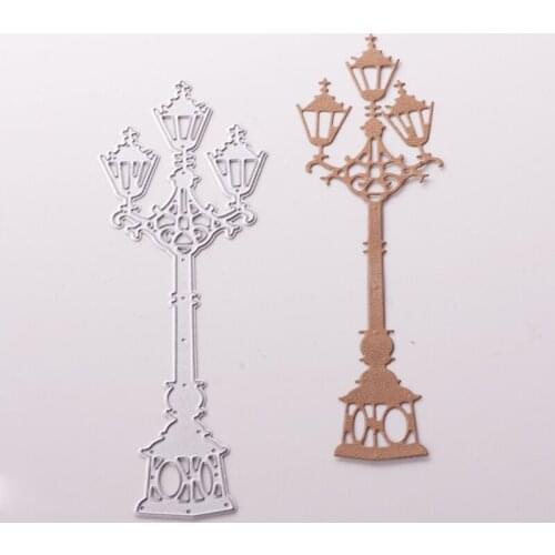 Metal Street lamp paper die cutting dies for Scrapbooking/DIY Easter wedding Halloween Easter card