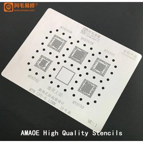 MT6595 MT6750 MT6732 MT6795W MT6797W CPU RAM IC CHIP BGA Reballing STENCIL Heating Reball Tin Net Template
