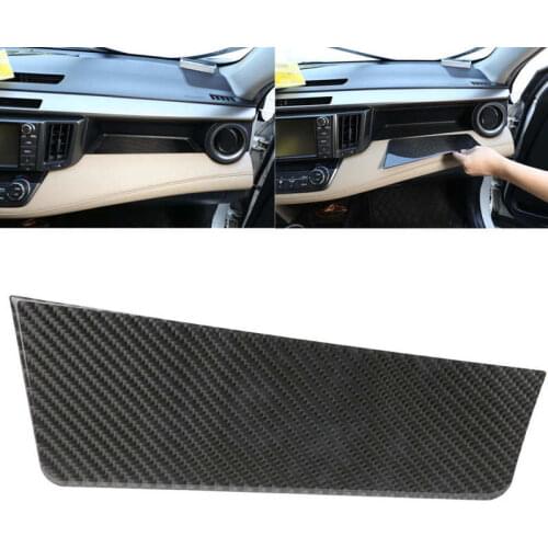 Copilot Storage Box Sticker Dashboard Panel Cover Carbon Fiber Fit for Corolla 2014 2015 2016 2017 2018 Car style
