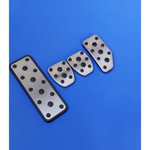 Stainless Steel Car Foot Fuel Accelerator Brake Clucth Pedal Covers For Subaru XV 2018-2021 Forester 2019 2020 2021 Accessories