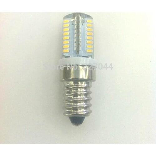 Wholesale high lumen warm white 360degree 220V -240v 64leds smd 3014 led e14 lamp 7w chandelier bulb 10pcs/lot
