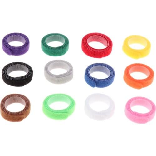 12x Colours Whelping Puppies ID Pet Dog Cat Collars Soft Adjustable Puppy Bands Collars