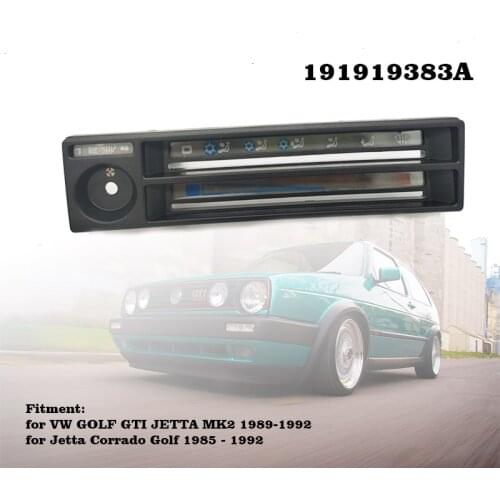 Fresh Air Climate Heater AC Control Unit Panel For VW Jetta GTI Golf MK2 1984-1992