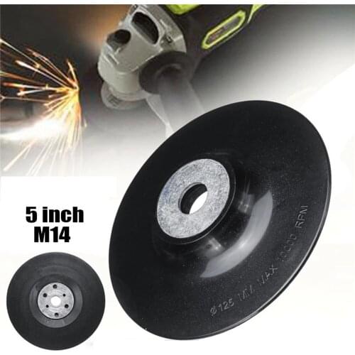 5" 125mm Resin Fiber Disc Backing Pad M14 Thread With Lock Nut For Angle Grinder New And High Quality