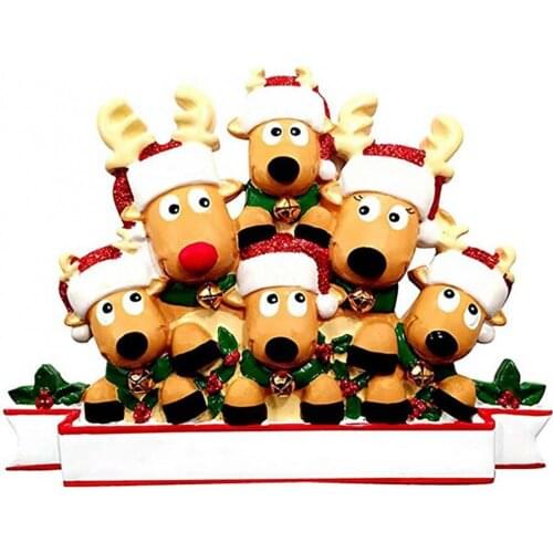 PVC DIY Blessings Elk Shape Christmas Display Mold Home Party Decor Ornament Xmas Gifts Navidad 2021 New Year 2022