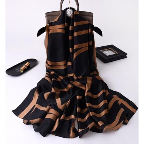 Luxury Brand Summer Women Scarf FLOWER Soft Silk Scarves Female Shawl Foulard Beach Wrap Bandanna Cover-Up Pareo Muffler