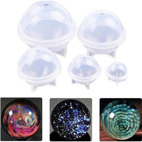 Silicone Round Ball Silicone Mold Resin Flowers Pendant Mold For Epoxy Resin 3D Jewelry DIY Making Findings Components Crafts