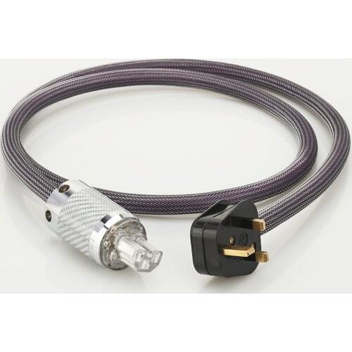 HIFI UK Power Cable UK Mains Lead Power Cord Hifi Audio AC Power Cable For AMP CD player Audio Visual & Hi-Fi Equipment