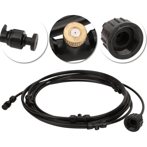 G3/4in Water Misting Cooling System Mist Sprinkler Nozzles Hose Kits For Outdoor Garden Patio Supplies Quality PVC Materials