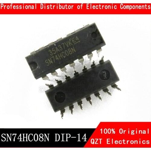 10PCS SN74HC08N DIP14 SN74HC08 DIP 74HC08N 74HC08 DIP-14 new and original IC