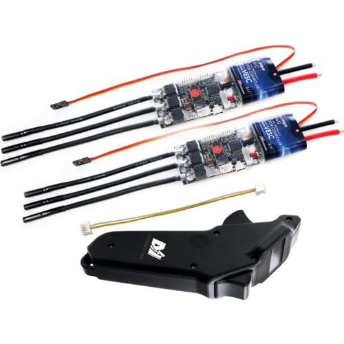 In Stock! 2x50A VESC Based Controllers VESC4 Dual ESC With Free Canbus Cable 2.4Ghz Remote For Electric Skateboard DIY Longboard