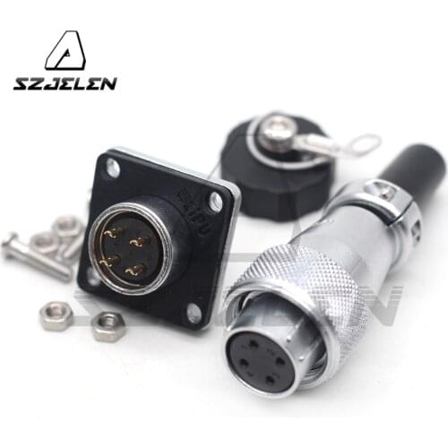 WEIPU WS16- 4 pin metal waterproof connector,Female plug male socket,can be used in industry, aviation, communications, etc