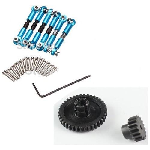 Wltoys A959 A969 A979 A979-A A979-2 A979-3 A979-4 A959-B A979-B Rc Car parts Upgrade Metal Pull Rod Reduction gear motor gear