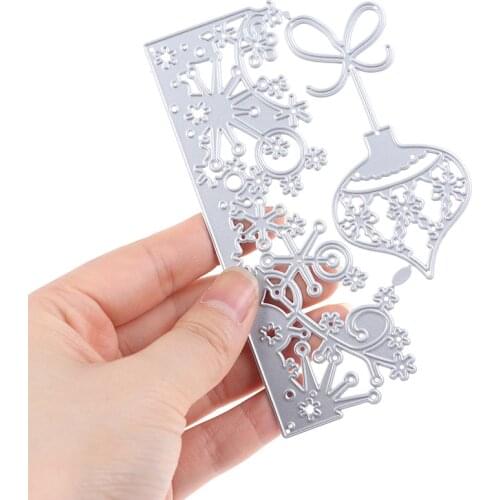 1pcs Snowflake Lace/Christmas Bell Metal Cutting Dies For Stamps Scrapbooking Stencils DIY Paper Album Cards Decor Embossing