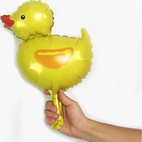 10pcs 16inch mini duck foil balloon boys animal ballons childrens Baby Shower birthday party decorations kids balloon