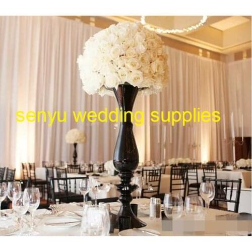 10pcs )gold wedding cylinder iron chorme flower vase decorative centerpieces senyu0506