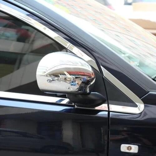 2PCS ABS Chrome Rearview mirror cover for KIA SORENTO L 2015,plating electroplate mirror decorative protect strip cover sticker
