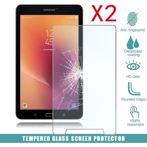 2Pcs Tablet Tempered Glass Screen Protector Cover for Samsung Galaxy Tab E 8.0 SM-T378 Anti-Fingerprint Screen HD Tempered Film