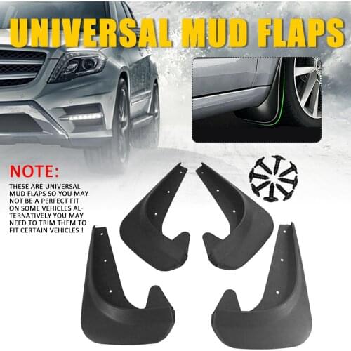 4PCS Universal Car Front Rear Car Mud Flaps Splash Guards Mud Flap Mudguard for Most Car Accessories