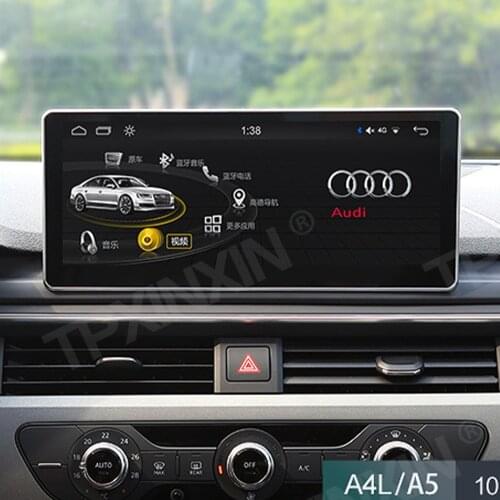 4G LTE 10.25" For Audi A4 B9 2017-2019 Android 10 Qualcomm Car GPS Navigation Multimedia Player Auto Stereo Radio Tape Recorder