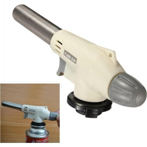 920 Metal Flame Gun Welding Gas Torch Lighter Heating Ignition Butane Portable Camping Welding Gas Torch For Hiking Camping