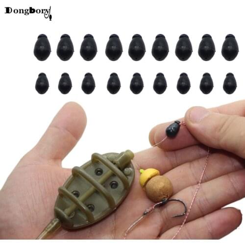 Dongbory 30PCS Rapid Quick Change Beads Camo Fishing Change Hooklength Instantly Shock Bead for Carp Fishing Method Feeder