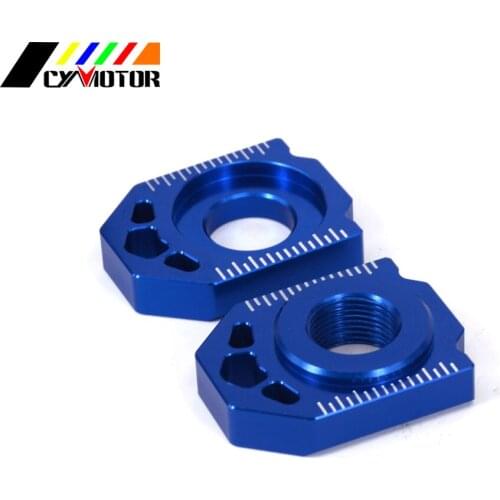 Motorcycle CNC Rear Adjuster Block Chain For HUSQVARNA TC85 TC125 TC250 TC 85 TE 125 150 200 250 300 FC350 FC250 FC450 FC 450