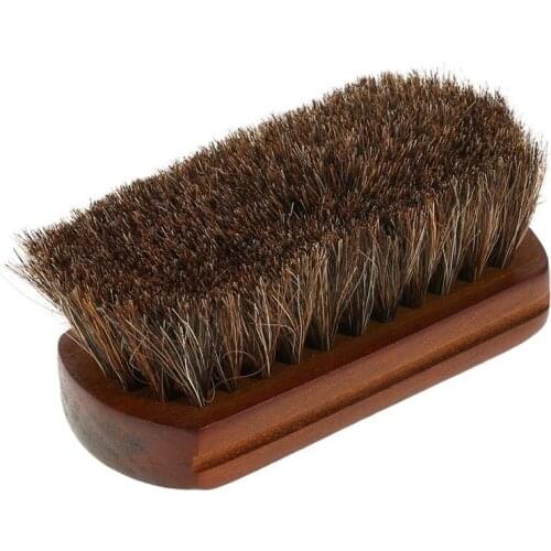 Wood Handle Natural Horse Hair Mustache Beard Brush Facial Beard Cleaning Mens Shaving Brush Barber Salon Appliance Tools