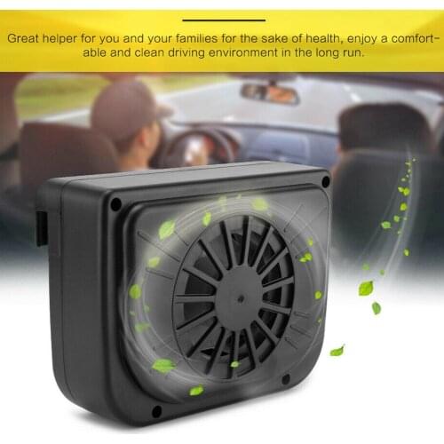 Eco-Friendly Solar Power Air Conditioner for Car Vent Cooler Cars Cooling Exhaust Fan NJ88
