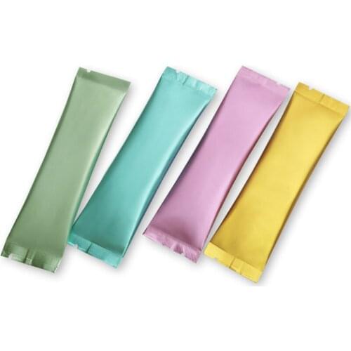 Ferimo 100pcs 3*12cm(1.1*4.7in) Aluminum Foil heat seal bag wedding party favor packaging storage bags coffee candy gift pouch