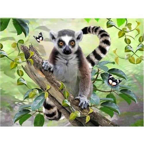 All Round Diamond Painting Animal Monkey Cross Stitch Diamond Embroidery Home Decoration Diamond Mosaic Crafts