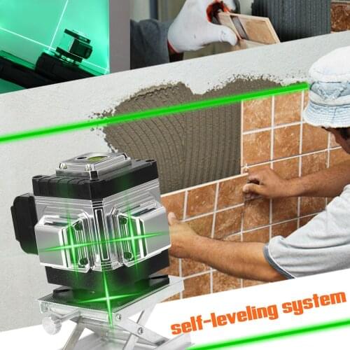 Multifunctional 12 Lines Laser Level 3° Self-leveling Function Leveling Tool Omnidirectional Ground and Wall Sticker