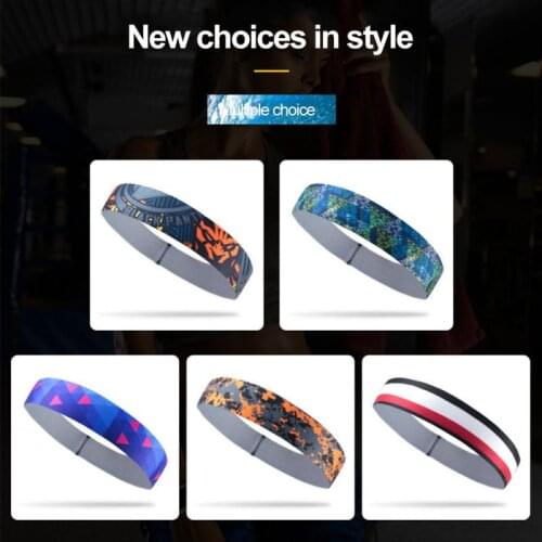 Men Sweatband Sports Headband Stretch Elastic Women Yoga Running Hair Band Sport Headwrap Fitness Sports Yoga Hair Band