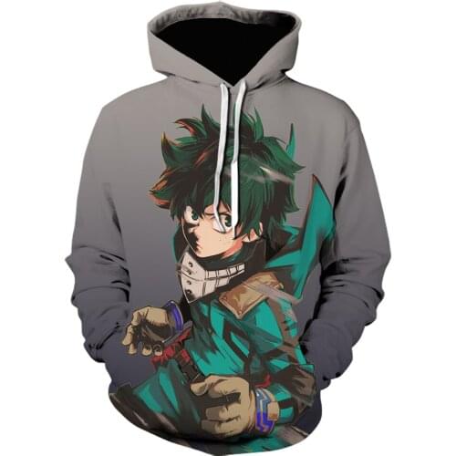 Fashion My Hero Academia 2021 new arrival 3D Printing Hoodie men Sweatshirts Casual anime clothes streetwear Hoodies sudaderas