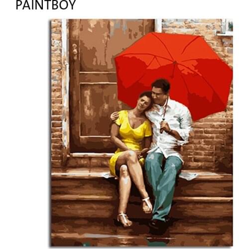 PAINTBOY Figure Painting Framed Pictures Painting By Numbers DIY Canvas Oil Painting On Canvas Home Decor For Living Room
