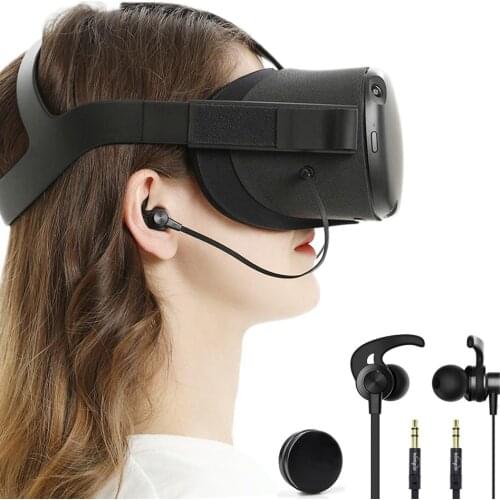 In-Ear Earbuds Earphones Compatible With Oculus Quest VR Headset With Earphone Storage Box