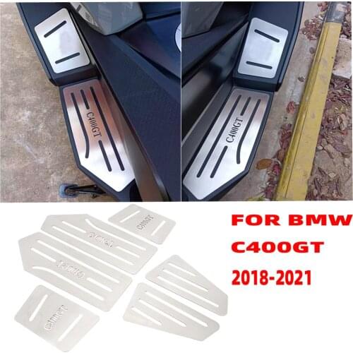 NEW Footrest FOR BMW C400GT Motorcycle Stainless Steel Foot Pegs Pedal Kits Footboard Step C 400 GT 2018-2021