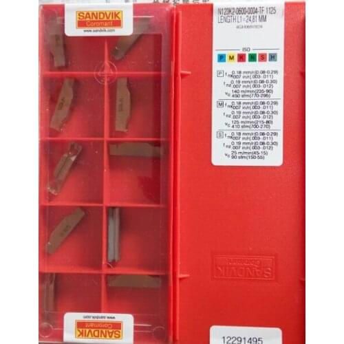 ORIGINAL 10PCS CARBIDE INSERT N123K2-0600-0004-TF1125