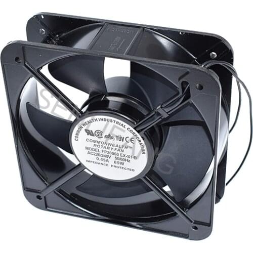 Genuine For FP20060EX-S1-B 20CM 200*200*60 MM 20060 220V/240V 50/60HZ 0.45A 65W AC Double Ball Bearing Case Industrial Axial Fan