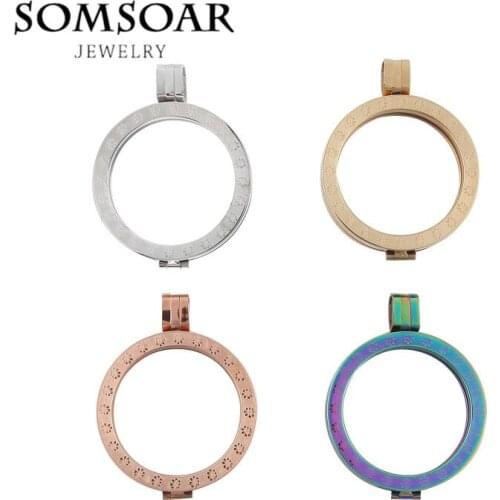 "PRESELL PRODUCT" 35mm Stainless Steel Coin Holder with Carving Flower Frame Pendant fit 33mm Large Coin Disc