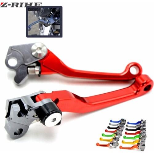 Motocross dirt bike CNC Pivot Brake Clutch Levers For SUZUKI RM85 2005-2015 RM125/250 1992-2008 RMZ250 2004-2016 RMZ450 2005-16