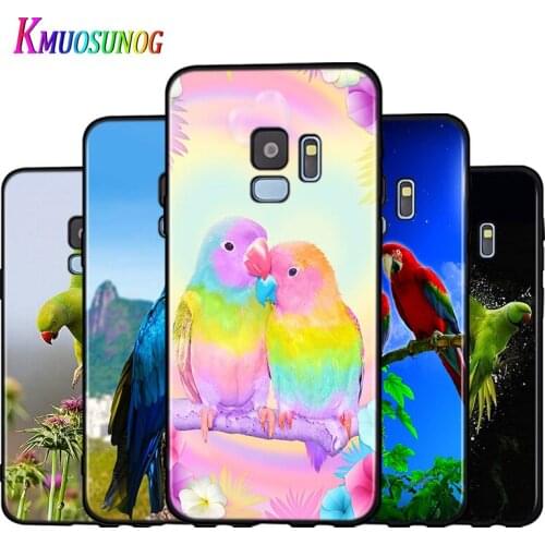 Silicone Cover Parrot Bird Flying For Samsung Galaxy A9 A8 A7 A6 A6S A8S Plus A5 A3 Star 2018 2017 2016 Phone Case