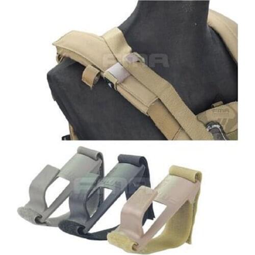 FMA Outdoor tactical vest Shoulder Mount Sling Fixed Anchor Hook Clip Molle Chest Rig BK/DE/FG TB1011