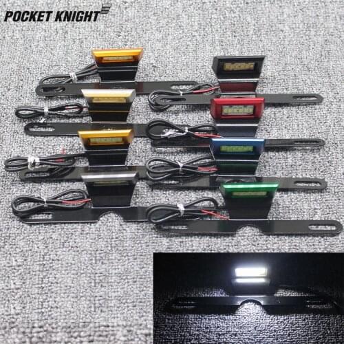 Universal License Light For Honda CB300F CB400F CB500F CB600F CB650F CB900F Hornet Rear Tail Lamp Number License Plate LED Light