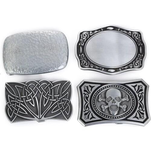 Western cowboy zinc alloy pattern belt buckle for men and women couples