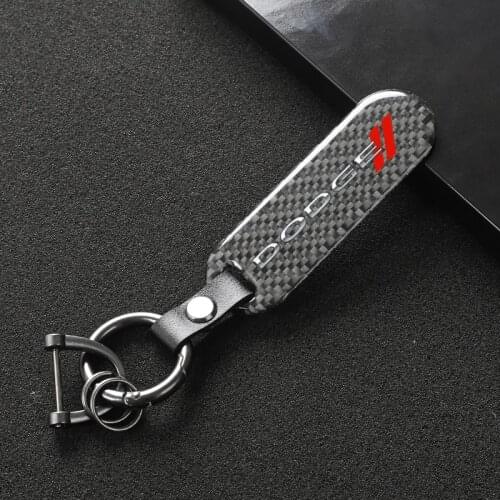 4S 360 Degree Rotating Horseshoe Rings For Dodge journey Challenger Caliber Nitro RAM 1500 Carbon fiber Car Logo key ring