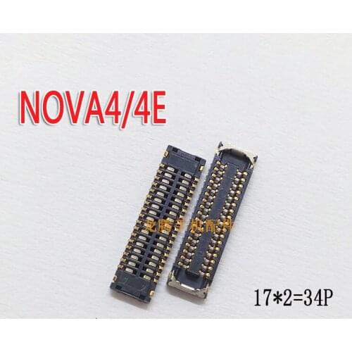 LCD Display FPC Connector Plug MotherBoard Pin For Huawei Nova 4 P30 Lite