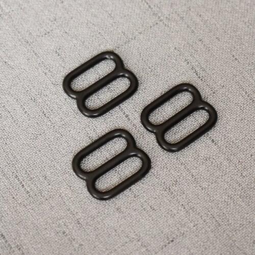 1 Pcs Black 15mm Metal Tri Glide Slide Adjusters use for DIY Bag Strap Buckles Leather Belt Craft Accessories