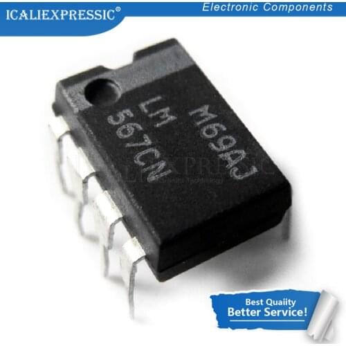 10PCS LM567CN DIP8 LM567C DIP LM567 567CN DIP-8 new and original IC
